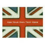 Bandeira britânica personalizada cartão postal