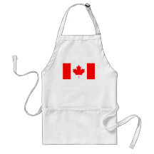 Bandeira canadense aventais