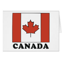 Bandeira canadense cartões