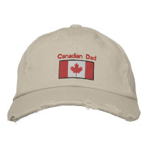 Bandeira canadense chapéu bordado bonés