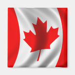 Bandeira canadense de ondulação imas de geladeira