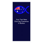 Bandeira cristã australiana do símbolo dos peixes panfletos informativos