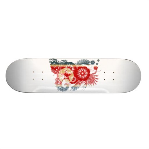 Bandeira da Coreia do Norte Skate Personalizado