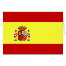 Bandeira da espanha cartão