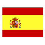 Bandeira da espanha cartões postais
