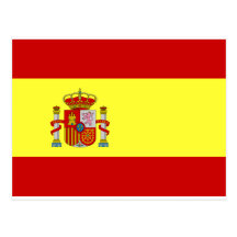 Bandeira da espanha cartões postais