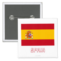 Bandeira da espanha com nome pins