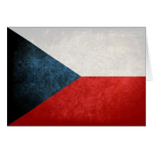 Bandeira da república checa cartão