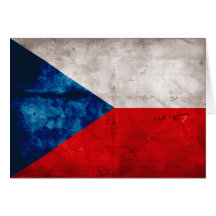 Bandeira da república checa cartões