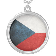Bandeira da república checa colar