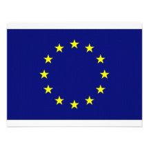 Bandeira da União Europeia Convites Personalizados