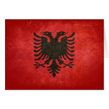 Bandeira de Albânia Cartoes