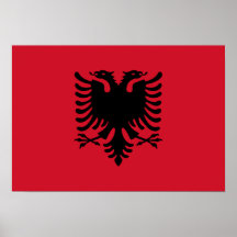 Bandeira de Albânia Posters
