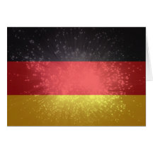 Bandeira de Alemanha Cartão