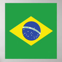 Bandeira de alta qualidade de Brasil Pôsteres