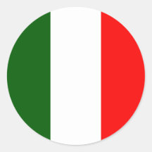 Bandeira de alta qualidade de Italia Adesivos Em Formato Redondos
