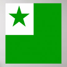 Bandeira de alta qualidade do esperanto impressão