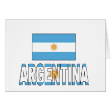 Bandeira de Argentina Cartoes