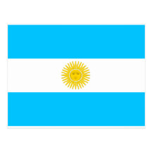 Bandeira de Argentina Cartoes Postais