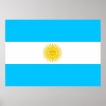Bandeira de Argentina Poster