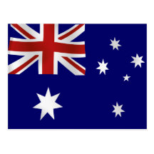 Bandeira de Austrália Cartão Postal
