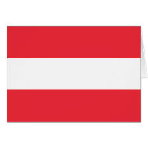 Bandeira de Áustria Cartao