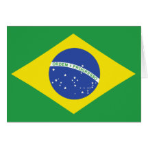 Bandeira de Brasil Cartao