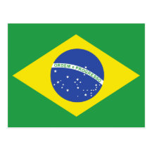 Bandeira de Brasil Cartão Postal