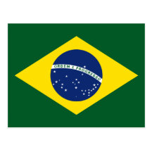 Bandeira de Brasil Cartao Postal