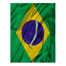 Bandeira de Brasil Cartoes Postais