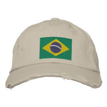Bandeira de Brasil com texto personalizado Bone