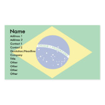 Bandeira de Brasil Modelo De Cartões De Visita
