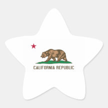 Bandeira de Califórnia Adesivos Em Forma De Estrelas