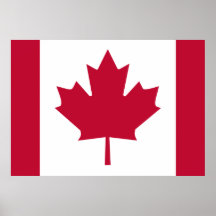 Bandeira de Canadá Poster
