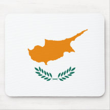 Bandeira de Chipre Mouse Pads