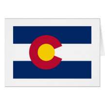 Bandeira de Colorado Cartão