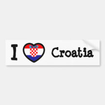 Bandeira de Croatia Adesivos