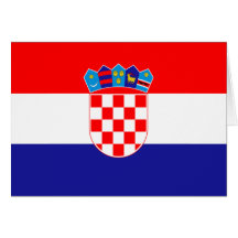 Bandeira de Croatia Cartoes