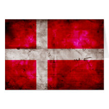 Bandeira de Danmark Cartão
