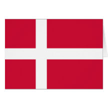 Bandeira de Dinamarca Cartoes