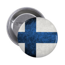 Bandeira de Finlandia Boton