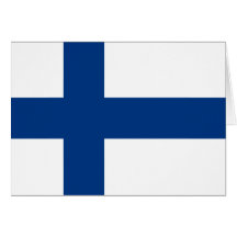 Bandeira de Finlandia Cartoes
