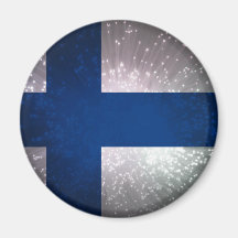 Bandeira de Finlandia Imã De Geladeira