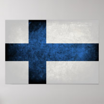Bandeira de Finlandia Impressão