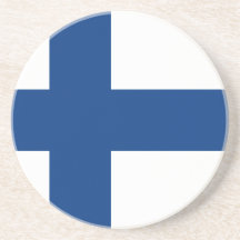 Bandeira de Finlandia Porta Copos