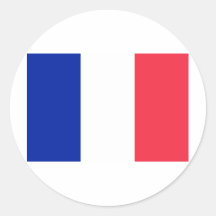 Bandeira de France Adesivo Redondo