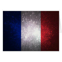 Bandeira de France Cartoes