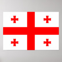 Bandeira de Geórgia Poster