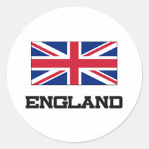 Bandeira de Inglaterra Adesivos Redondos