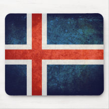 Bandeira de Islândia Mouse Pads